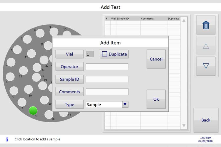 Menu item carousel selection