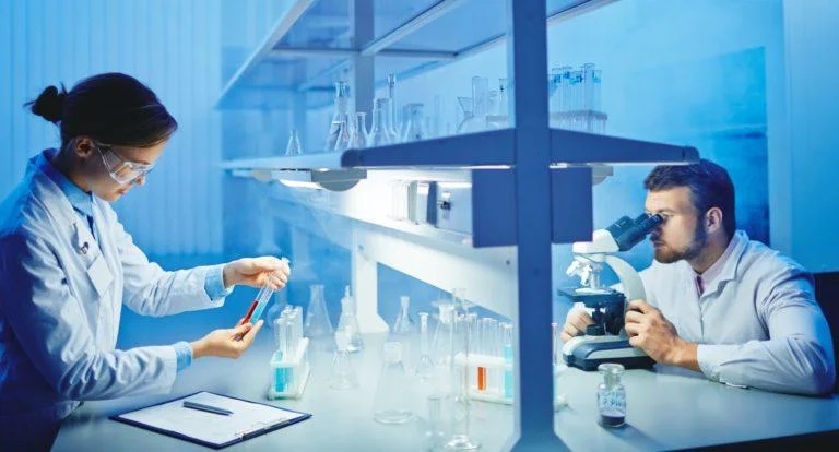 Scientists in laboratory