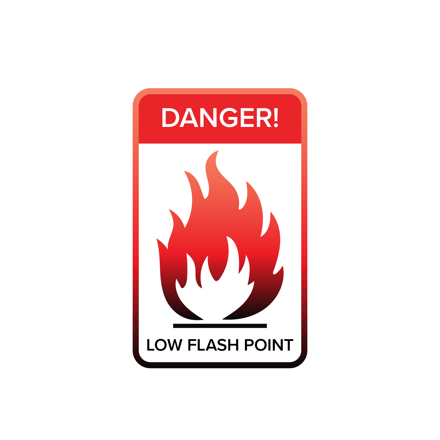 Flash Point Warning Sign